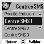 ORANGE D80V - Modifier les numéros de centre SMS - 3