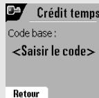 ORANGE D80V - Définir la durée de crédit temps - 4