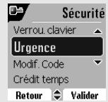 ORANGE D80V - Programmer un numéro d'urgence - 2