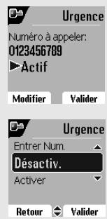 ORANGE D80V - Programmer un numéro d'urgence - 3
