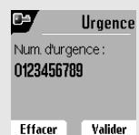 ORANGE D80V - Programmer un numéro d'urgence - 4