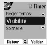 ORANGE D80V - Afficher ou masquer le temps de décompte du timer - 1