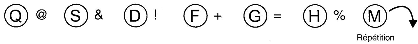 ORANGE SILLAGE 2000 VR - Particularites du clavier - 1