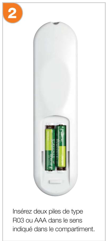 ORANGE TV ISD 82 - Mise en place des piles - 2