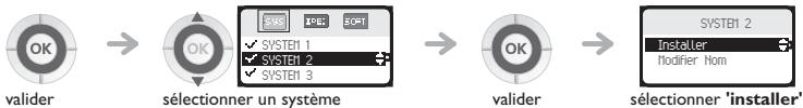 ORANGE 4077 - Pour procéder à un nouvel enregistrement, lorsque le téléphone est déjà enregistré sur un ou plusieurs systèmes, procéder de la façon suivante : - 2