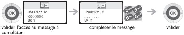 ORANGE 4077 - Si le message choisi est à compléter : - 1