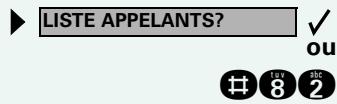 ORANGE 8520 - Interroger la liste des appelants - 1