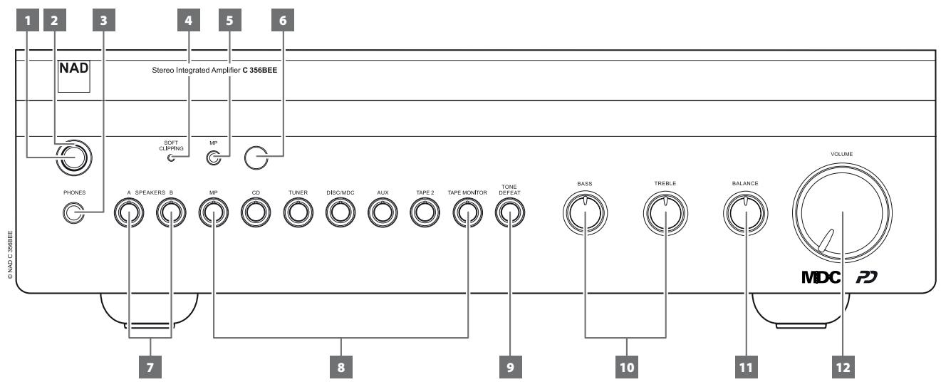 NAD C356 - Panneau avant - 1