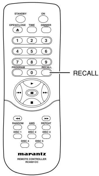 MARANTZ CC4001 - CHECK THE PROGRAM - 1