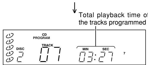 MARANTZ CC4001 - PLAYING TRACKS IN A SPECIFIC SEQUENCE (PROGRAM PLAY) - 8