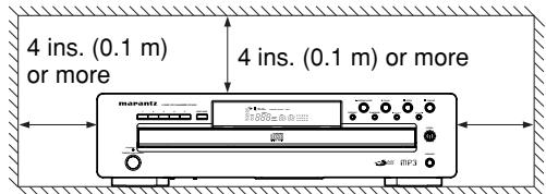 MARANTZ CC4001 - INAPPROPRIATE PLACES FOR INSTALLATION - 1