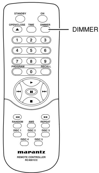MARANTZ CC4001 - DISPLAY WINDOW BRIGHTNESS ADJUSTMENT - 1