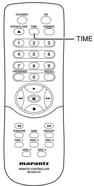 MARANTZ CC4001 - SWITCHING PLAYING TIME DISPLAY - 1