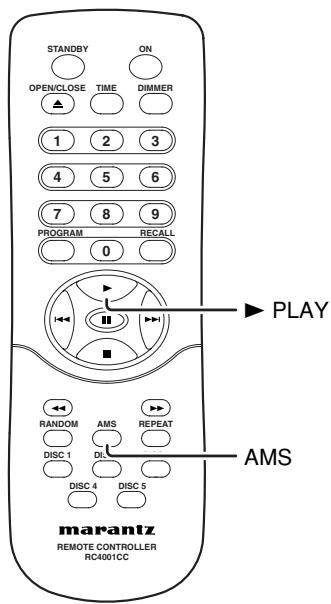 MARANTZ CC4001 - SEARCH YOUR FAVORITE TRACKS (AMS (AUTOMATIC MUSIC SCAN)PLAY) - 1