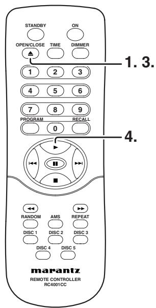 MARANTZ CC4001 - CONNECTING THE POWER SUPPLY AND TURNING ON - 2
