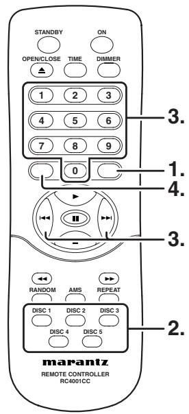 MARANTZ CC4001 - CHANGE PROGRAMMED TRACKS - 1