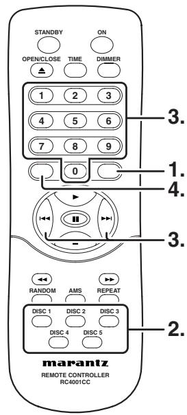 MARANTZ CC4001P - CHANGE PROGRAMMED TRACKS - 1