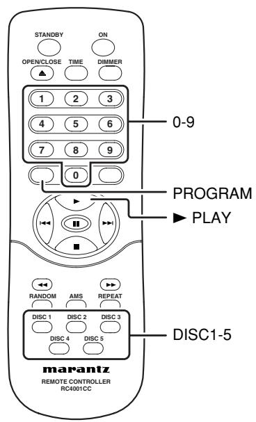 MARANTZ CC4001P - BACK TO NORMAL PLAY WITHOUT CLEARING PROGRAM - 1