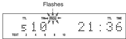 MARANTZ CD5001 - - Program play in the time display mode - 7