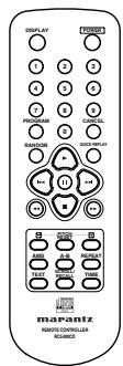 MARANTZ CD5001 - Checking the accessories - 1