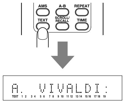 MARANTZ CD5001 - - Program play in the text display mode - 1