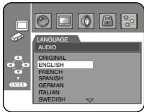 MARANTZ DV4610 - DISC MENU (Default : ENGLISH) - 1