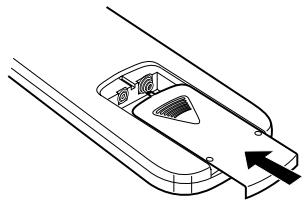 MARANTZ PM4001 - Close the battery cover until it clicks shut. - 1