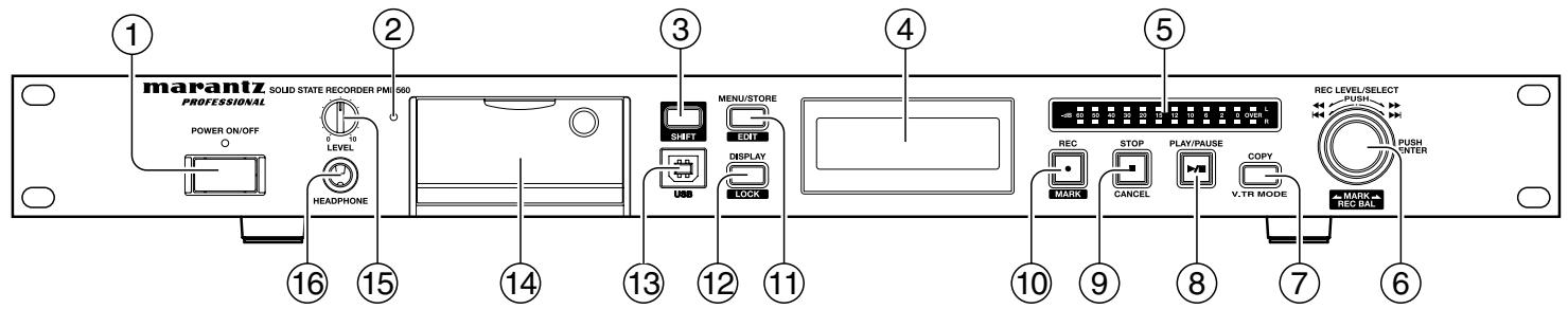 MARANTZ PMD560 - Front side - 1