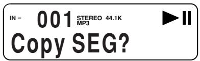 MARANTZ PMD560 - Using Copy Segment to create a new file - 9