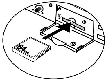 MARANTZ PMD570 - To insert a CF card: - 1