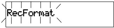 MARANTZ PMD570 - How to set or change the RecFormat parameters - 1