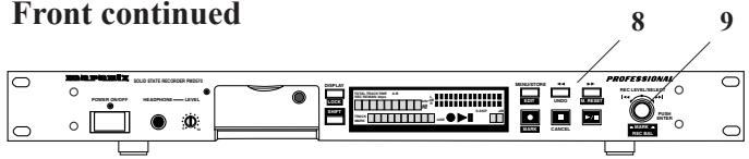 MARANTZ PMD570 - Edit Menu selections: - 1