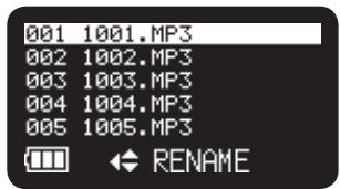 MARANTZ PMD620 - File Rename - 1