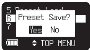 MARANTZ PMD620 - Preset Save - 1