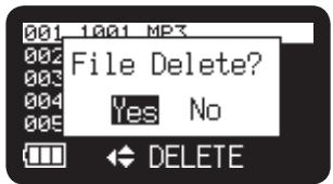 MARANTZ PMD620 - File Delete - 2
