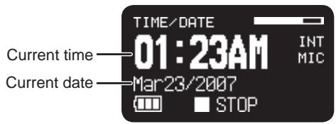 MARANTZ PMD620 - During Stop mode: - 4