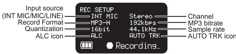 MARANTZ PMD620 - During Record mode: - 7