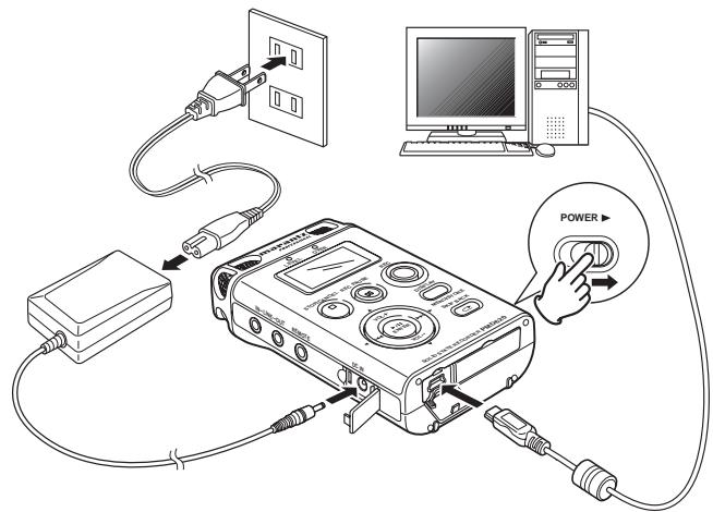 MARANTZ PMD620 - How to connect via the USB port - 1
