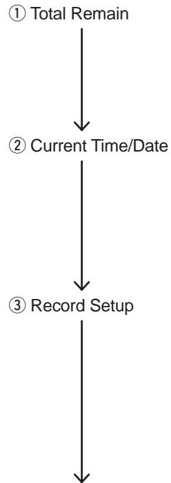 MARANTZ PMD620 - During Stop mode: - 1
