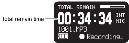 MARANTZ PMD620 - During Record mode: - 6
