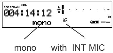 REC REMAIN TIME 004:14:12 mono with INT MIC