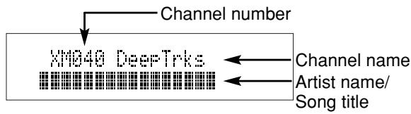 Channel number XM040 DeepTrks Channel name Artist name/ Song title