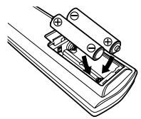 MARANTZ DN-A100P - Inserting the batteries - 2
