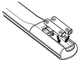MARANTZ DN-A200P - Inserting the batteries - 2