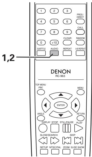 MARANTZ DN-V210 - Switching the Audio Language (Multiple Audio Function) - 1