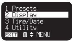 MARANTZ PMD661 - Display Menu - 1