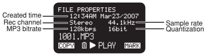 MARANTZ PMD661 - During playback mode: - 4
