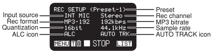 MARANTZ PMD661 - During Stop mode: - 6
