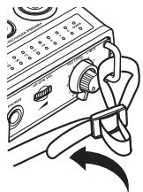MARANTZ PMD661 - Installing the carry strap - 3