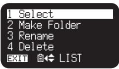 MARANTZ PMD661 - Folder List Menu - 2